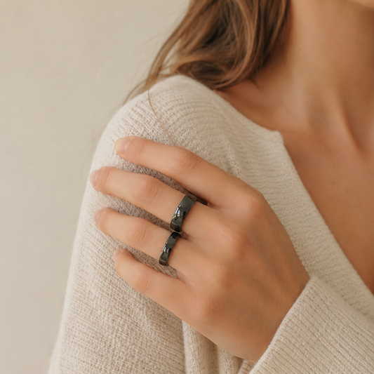 Hämatitringe „Stärke &  Stil“ – Klarheit in Form gebracht