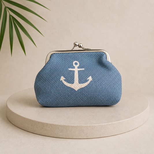 Mini-Geldbörse „Ankerliebe“ – maritim, charmant, praktisch