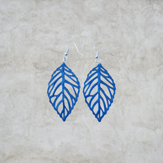 Ohrringe „Blattglanz“ – Natur trifft Design in 3D