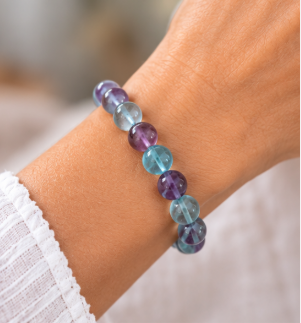 Fluoritarmband „Clarity“ – Farben der Klarheit