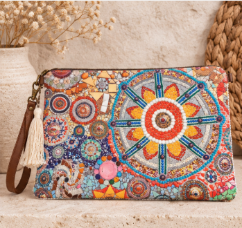 Tasche / Clutch  "Luzia"– Farbe trifft Eleganz